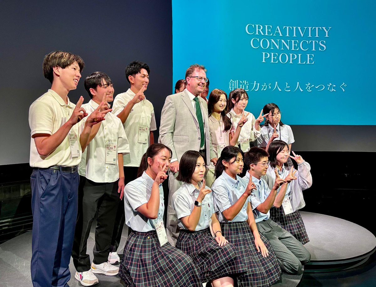 IEAmbJapan's tweet image. Minister Lawless was at EXPO Osaka, meeting the Young Scientist winners. He also was briefed on Japan’s high tech research visiting the Fugaku supercomputer at RIKEN Kobe.