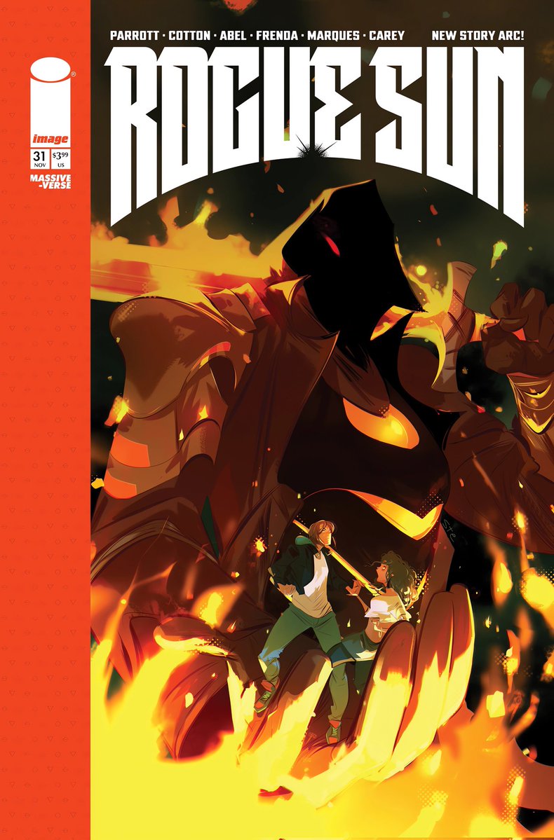 BenReilly_6160's tweet image. ROGUE SUN #31 by @ThatRyanParrott, Nick Cotton, Abel, Bruno Frenda & @stefano_simeone ON SALE IN NOVEMBER!
features the return of HELLBENT—and the even more terrifying specter of Dylan's looming high school graduation! 🔥