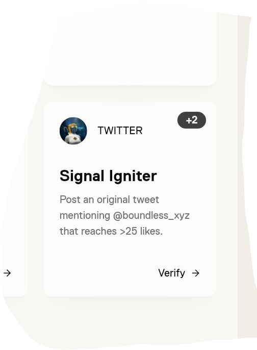 💥🎉 New fair unlocked 
<a href="/boundless_xyz/">Boundless</a>
 make a genuine tweet after 25 like you are able to claim 2 points😁