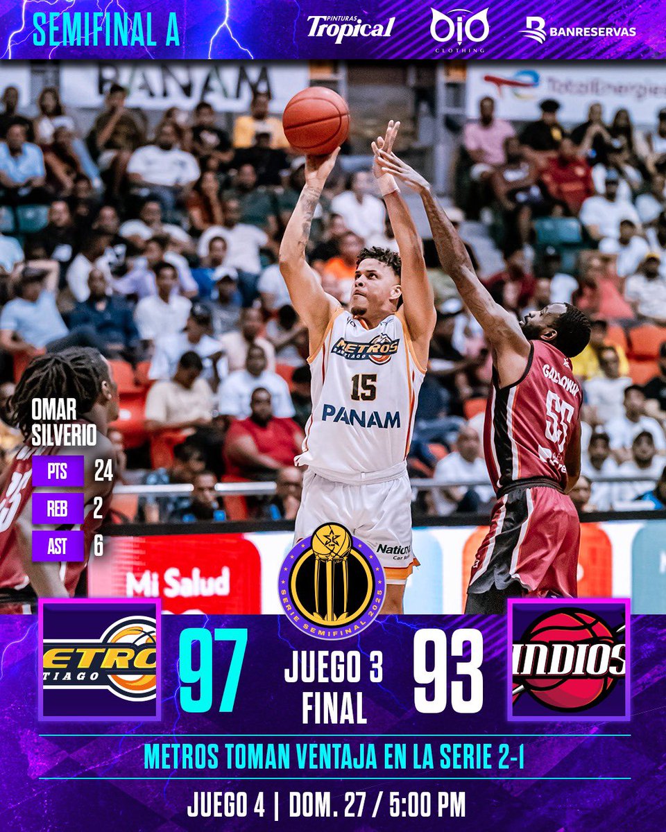 lnbrd's tweet image. ¡Metros defendieron su casa y toman ventaja en la serie! 🔥
#LNB #LaSuperLiga