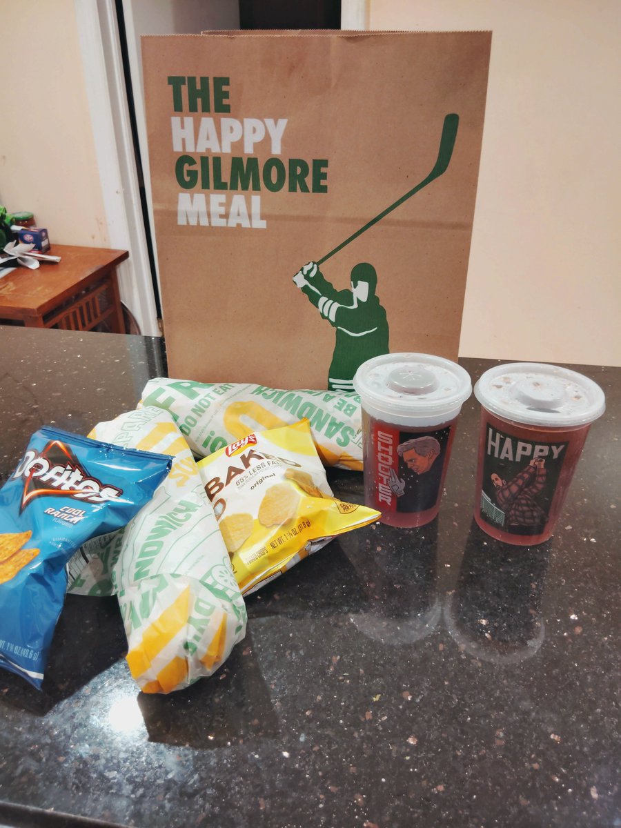 GroverDP's tweet image. Me and my brother scooped 2 of 4 collector cups and had a great time watching #HappyGilmore2