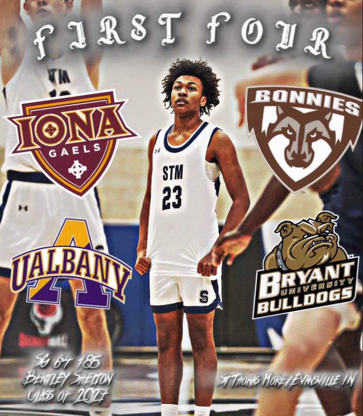 First four offers on the table for top ranked New England guard Bentley Shelton , an incoming Jr. out of St Thomas More. Hopefully more to come soon!👀