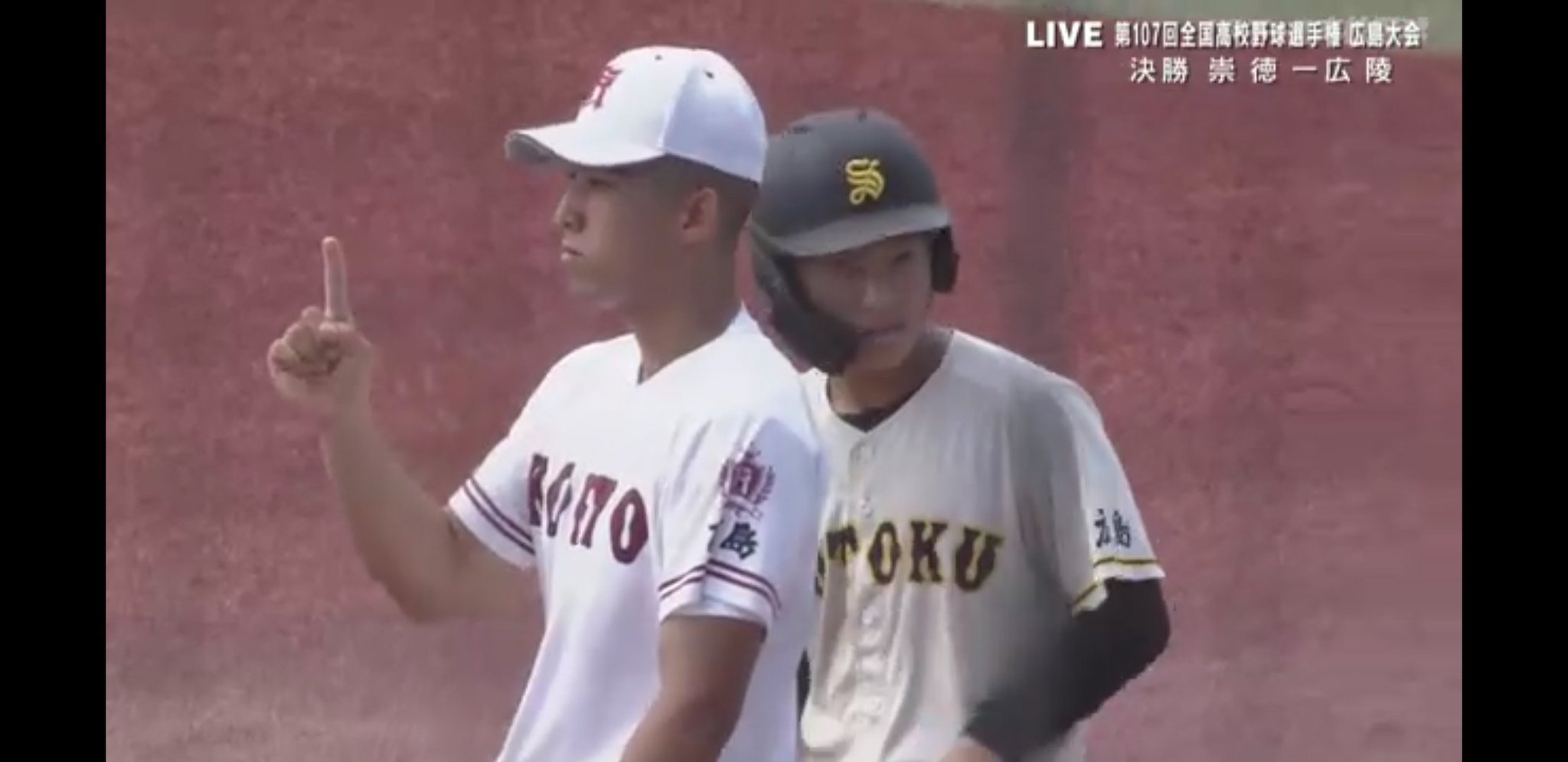 広島広陵高校　試合帽子 暑さ対策で帽子とアンダーシャツも白にした広陵、エース高尾