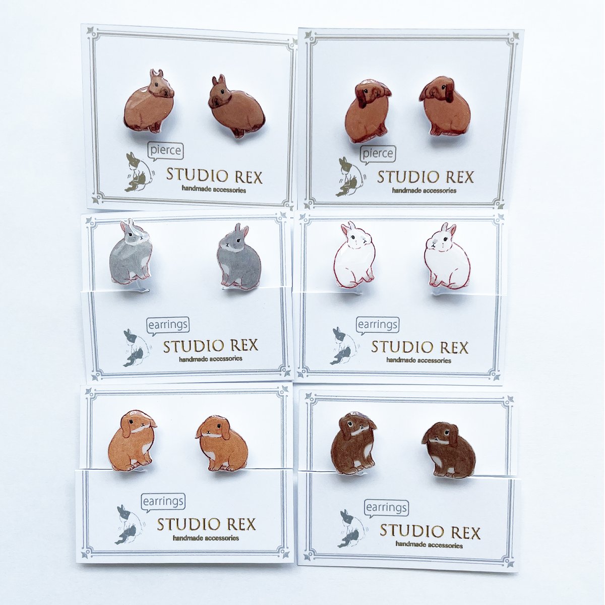 studio__rex's tweet image. うさぎのピアス/イヤリングを
ミンネ・クリーマにて販売開始しました。🐰
全6種類。
種類によってはイヤリングのみになります。
minne→minne.com/@madeinsakata
Creema→creema.jp/creator/304399…
ミンネさんでは本日26日〜48時間限定でクーポンが出ています。
ぜひご活用ください✨…