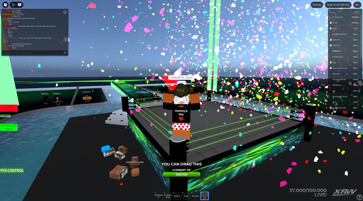 #ANDNEW XRW IMMORTAL CHAMPIONSHIP 3-2-0 <a href="/XRWNation/">Xtreme Roblox Wrestling</a> #XRWSummerBlastVI ggs reap and mischief