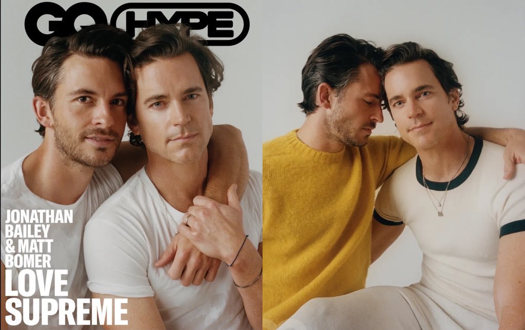 A_ri_26's tweet image. Throwback to jonathan bailey & matt bomer for Gq magazine 2023🤍
It’s simple ,tender and warm. It’s so them. It’s so what their friendship is.
#FellowTravelers #jonathanbailey #mattbomer
Ps : underrated photoshoot that could be even used as a movie/broadway poster.