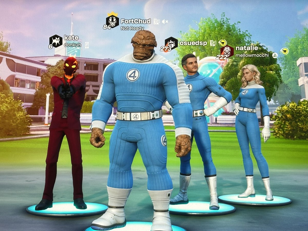 FortChud's tweet image. Introducing the fantastic four to Fortnite!