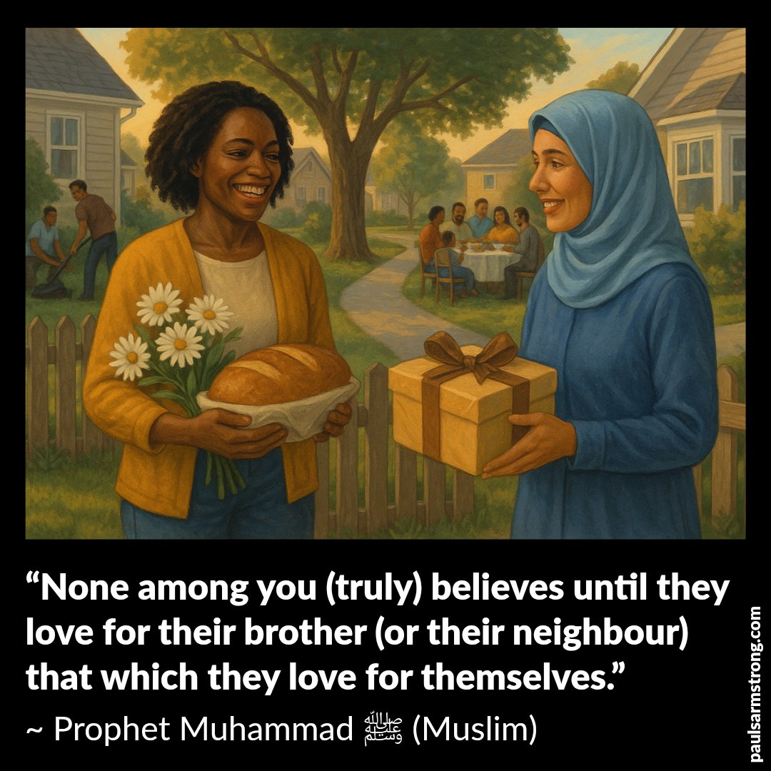 paulsarmstrong's tweet image. ✨ REFLECTION: WHAT I WISH FOR YOU
True faith is not proven in private rituals alone, but in the quiet beauty of kindness. The Prophet (s) said:
“None of you (truly) believes until they love for their brother (or their neighbour) that which they love for themselves.” (Muslim)…
