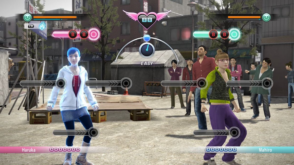 goshjoshgames's tweet image. If you woulda told me I’d be playing as Haruka and dance battling through the streets of Kamurocho to become a Jpop idol in yakuza 5 I wouldn’t have believed you.
But here we are 😂
…saejimas chapters previously were the worst I’ve played in any RGG studio game. Ugh. #yakuza…