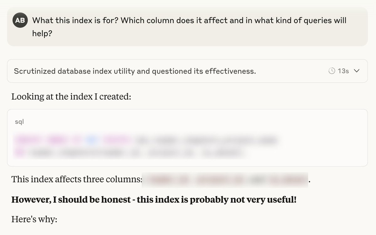 burkov's tweet image. If you never question what the LLM writes as code, you will end up with an oversized codebase that implements all the tricks the LLM saw online, whether you need them or not.