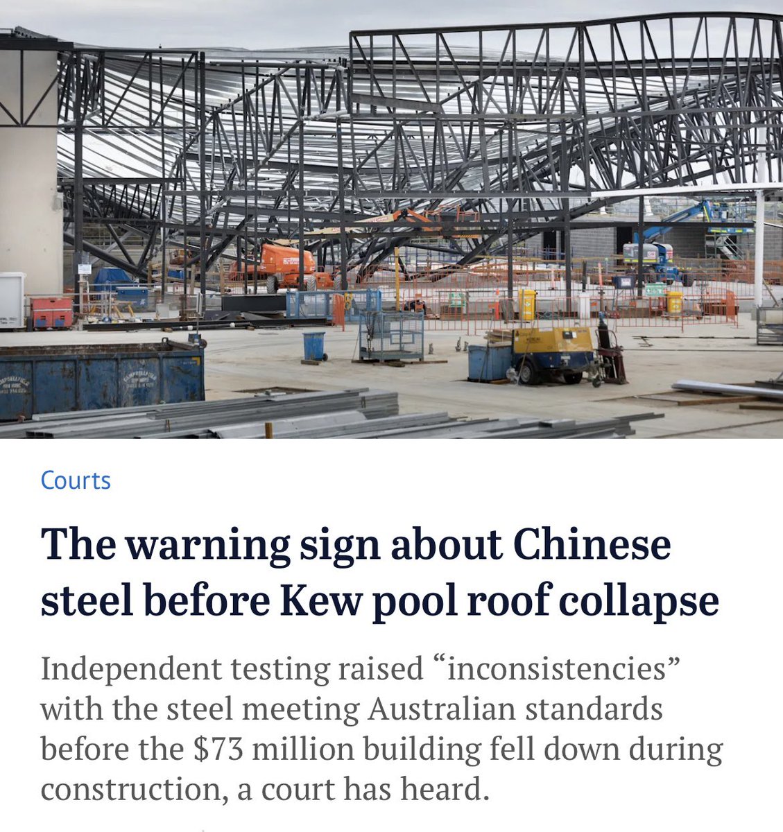 Australia’s domestic steel production is limited by cheaper imports and pressure to adopt lower-emission methods.

Australia imports steel from China, which relies heavily on Australian iron ore, supplying 64% of China's demand. 

However, the imported steel is often of lower