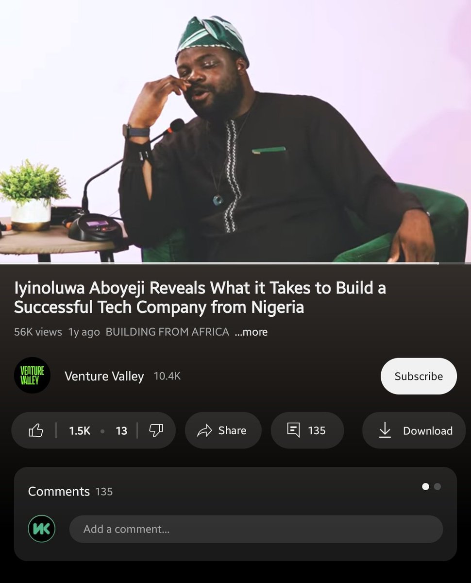 OdeyemiKevin's tweet image. I love this video π€
It made me see things from both perspectives, the VC's and the entrepreneur's