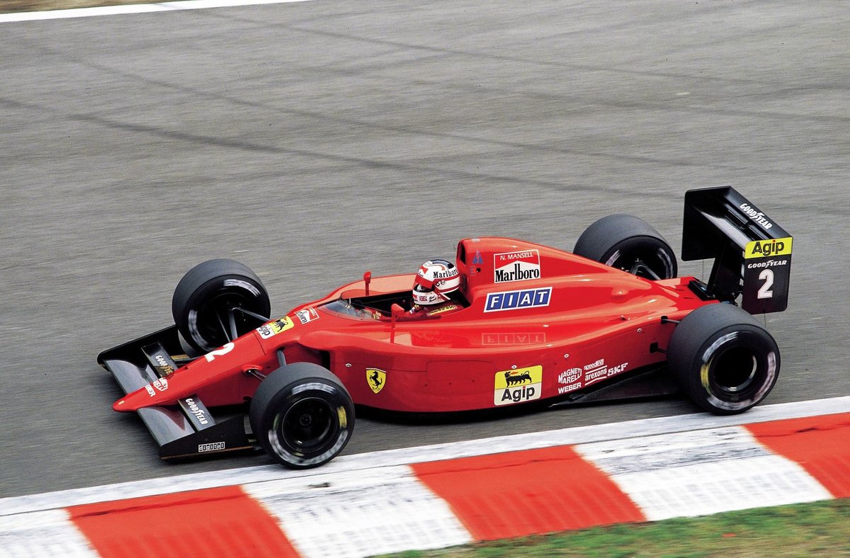 LegendarysF1's tweet image. Nigel Mansell, Ferrari 641/2 - Ferrari 037 3.5 V12. GP Spa-Francorchamps 1990.
📸: MSI / Getty Images.
#F1