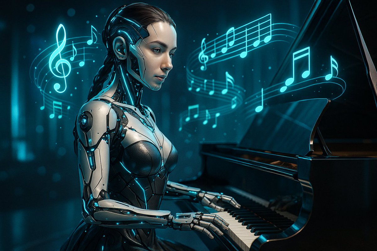 ChatGPT meint, ich sollte meine erste Androidin so gestalten. Aber irgendwie fehlen paar Tasten auf dem Klavier.