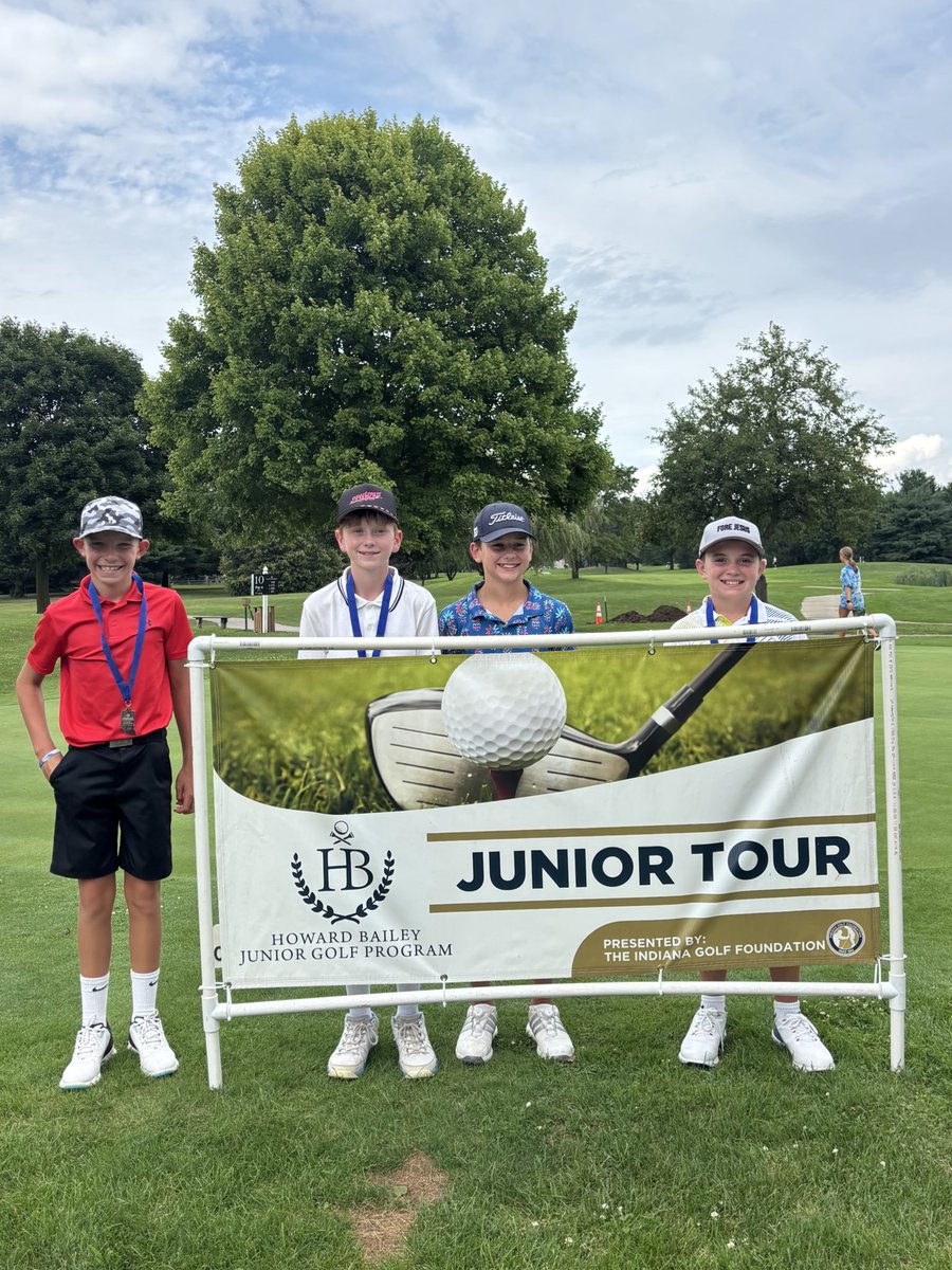 injrgolf's tweet image. Thank you to Black Squirrel Golf Club for hosting today’s Prep Tour Event. Congratulations to our winners. ⛳️

Boys 11-12
1st- Trey Bunner- 84
2nd- Maverick Skaggs- 90
T3- Daxin Horn- 96
T3- Brooks Wilson- 96