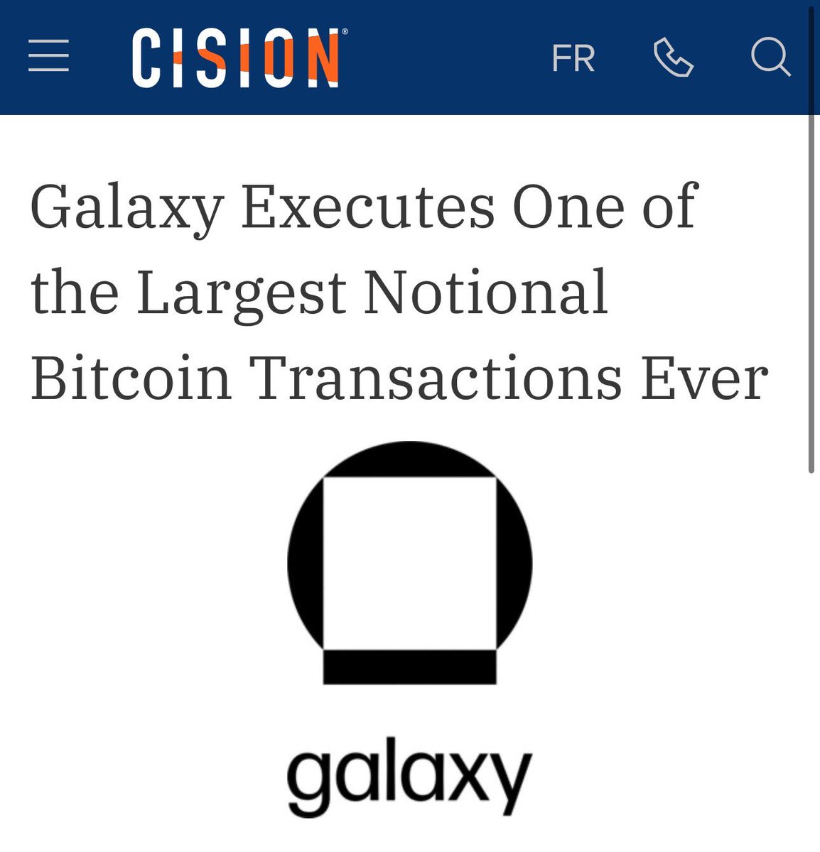 $GLXY is THE premier crypto broker