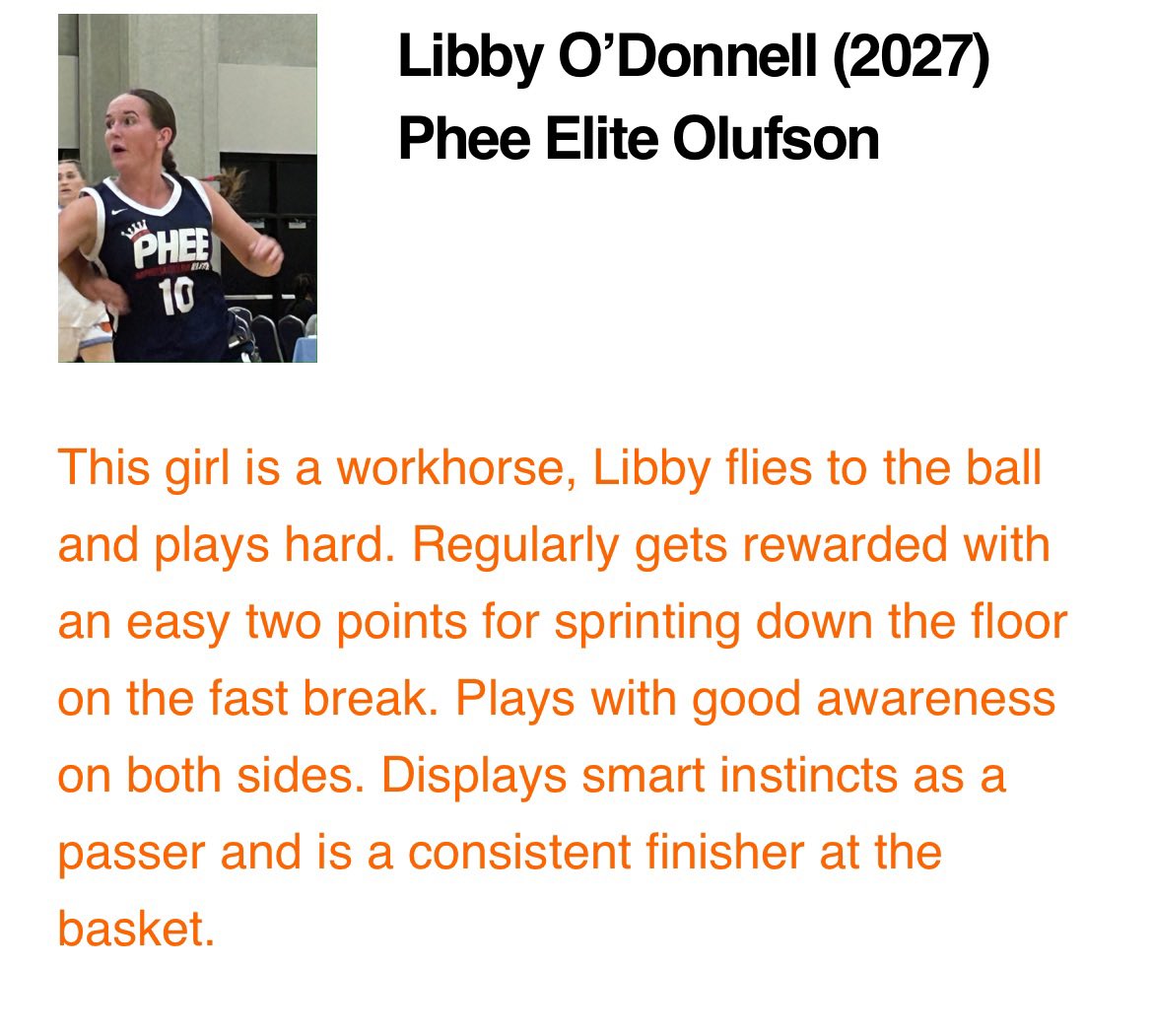 libbyodonnell22's tweet image. Thank you @Elite40League for the write up! @WUhoops @PheeElite