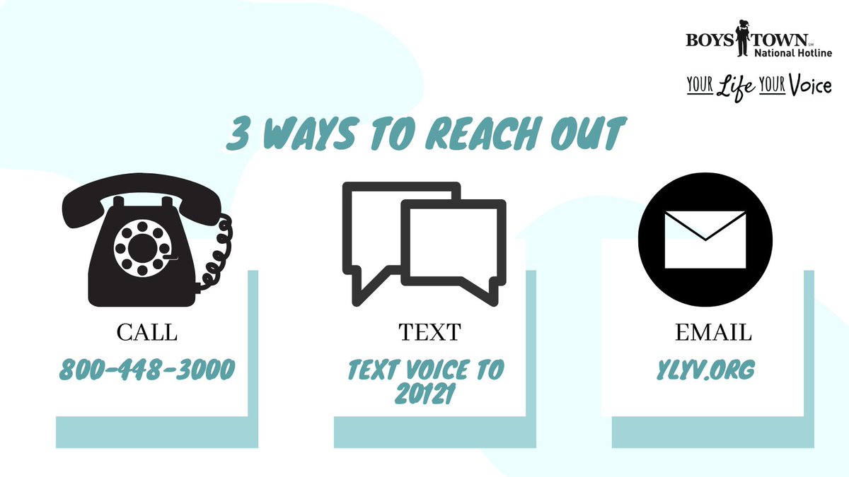 Looking for help? Our hotline specializes in talking with kids, teens, and young adults. Call 800-448-3000 or TEXT VOICE to 20121. yourlifeyourvoice.org #helpwhenyouneeditmost