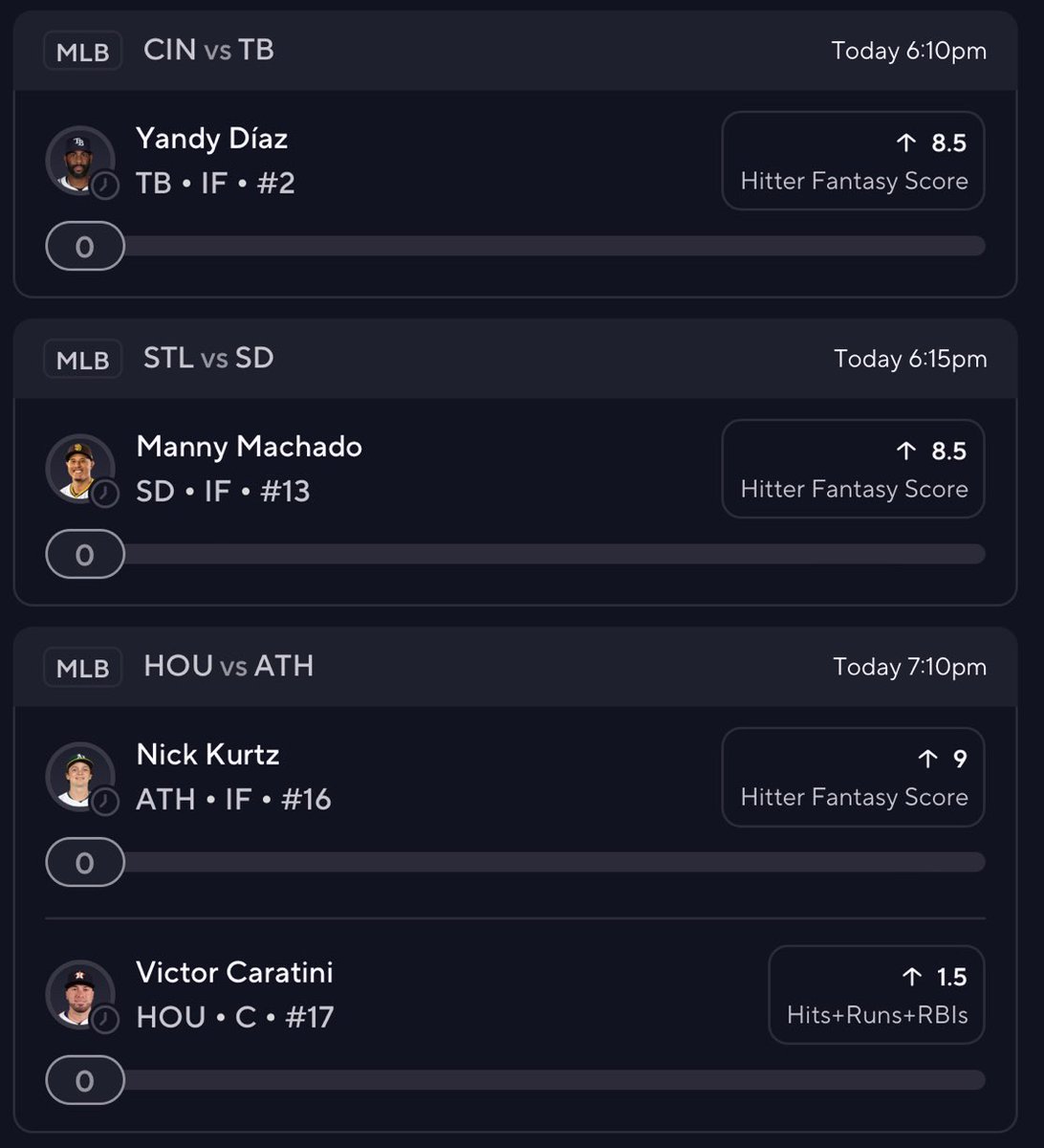 BlackMambaDFS's tweet image. MLB PrizePicks 10x 🔥
Cooked this one up after a few hours in the lab, easily my favorite play on today’s slate.
If this hits, I’m running a giveaway 👀
✅ Like
✅ Follow @BlackMambaDFS & @MrGambaholic
✅ Repost to enter
🔗 prizepicks.onelink.me/gCQS/shareEntr…
Want all my plays? 👇…