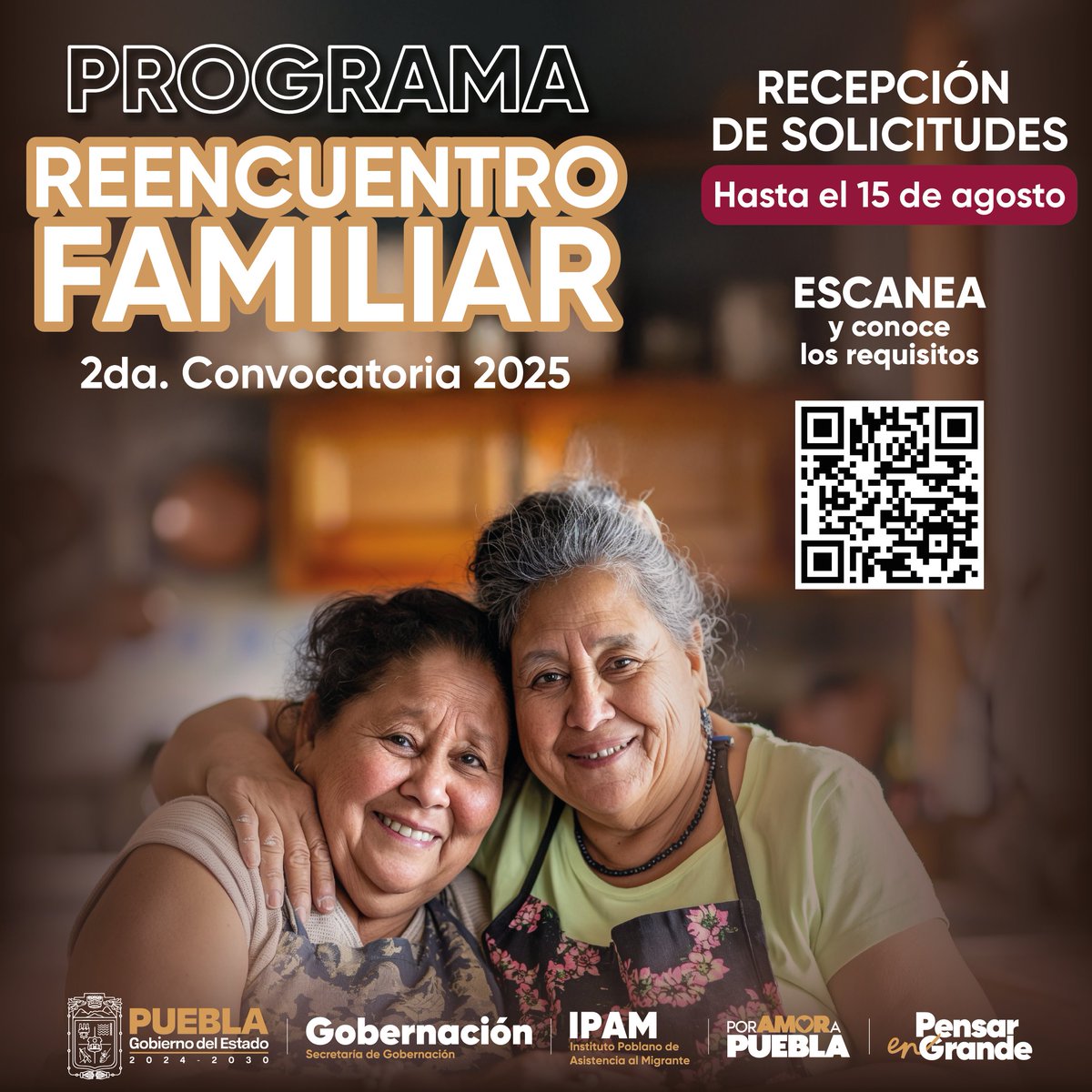 mx_observa's tweet image. 👵🏽❤️ ¡El amor no tiene fronteras!
Si tienes familiares en el extranjero que no has visto en años, esta es tu oportunidad.
🛫 El Programa Reencuentro Familiar abre su 2da convocatoria 2025.
📆 Tienes hasta el 15 de agosto para enviar tu solicitud.
📲 Escanea el código QR y conoce…