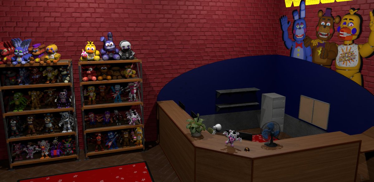 TheRadicalbear's tweet image. Heres a wip of the receptionist desk