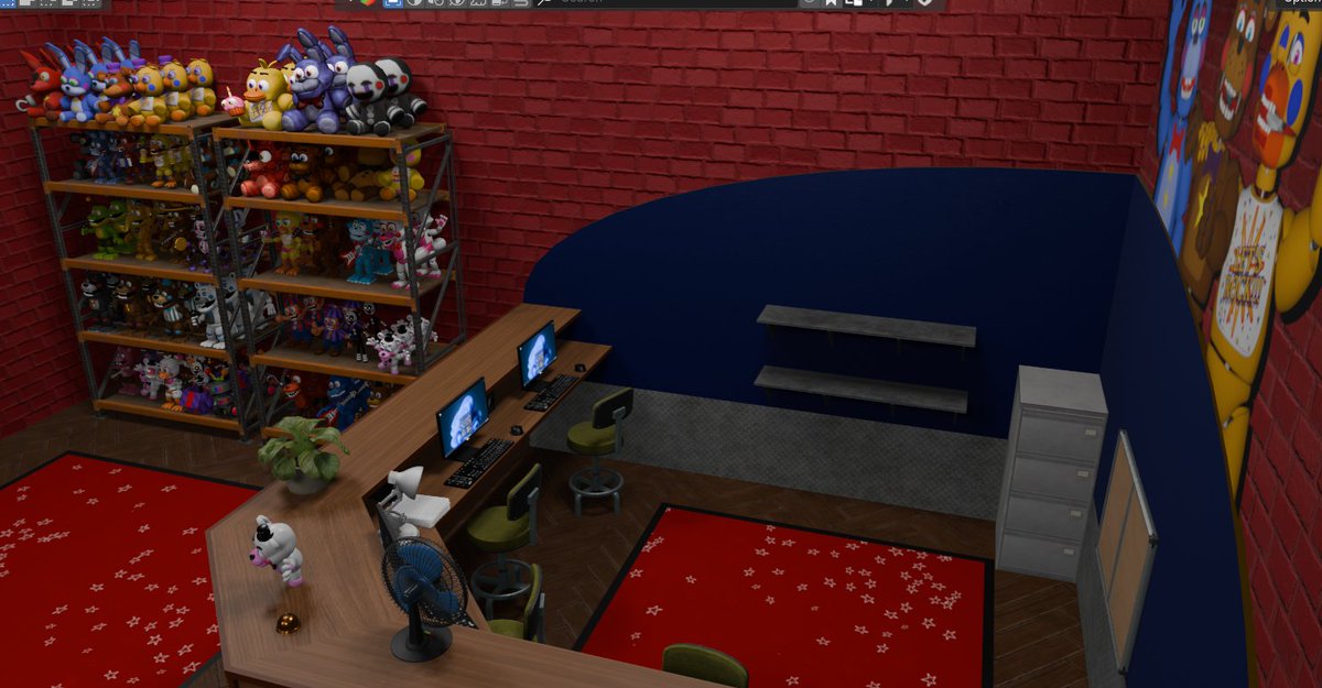 TheRadicalbear's tweet image. Heres a wip of the receptionist desk
