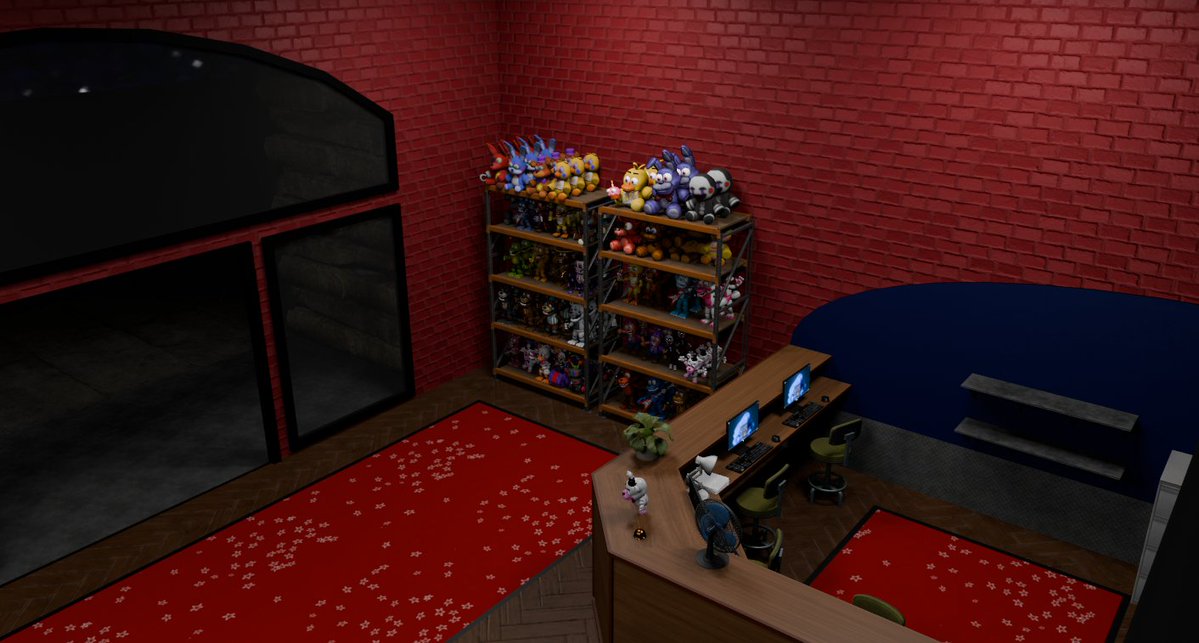 TheRadicalbear's tweet image. Heres a wip of the receptionist desk