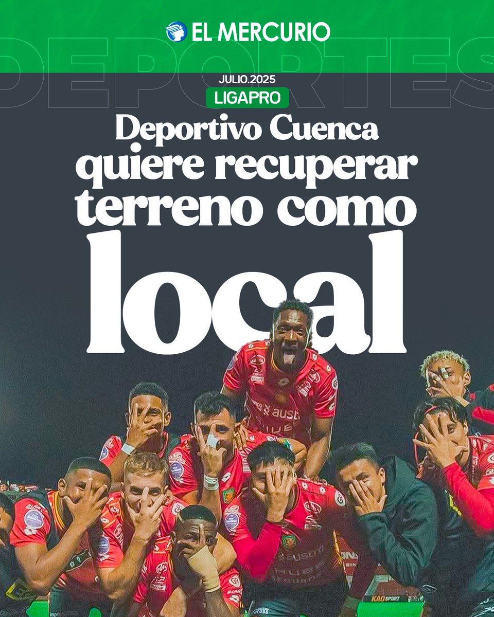elmercurioec's tweet image. #LIGAPRO | ⚽🔴⚫#DeportivoCuenca mantiene su lugar en la parte alta de la tabla, pero ha dejado escapar puntos clave. Su próximo reto será ante Independiente del Valle: elmercurio.com.ec/deportes/2025/…