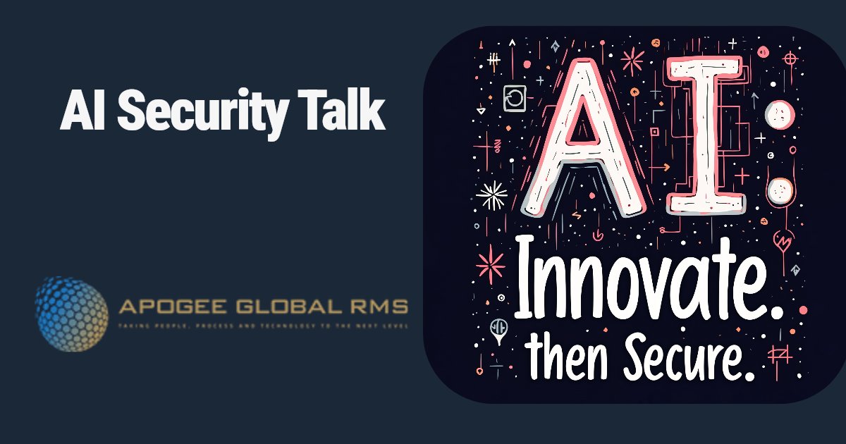 apogee_rms's tweet image. The biggest challenge with AI isn&apos;t building it, it&apos;s securing it. Let&apos;s discuss your AI security posture. #AIInfrastructure #CybersecurityConsulting #FutureofAI