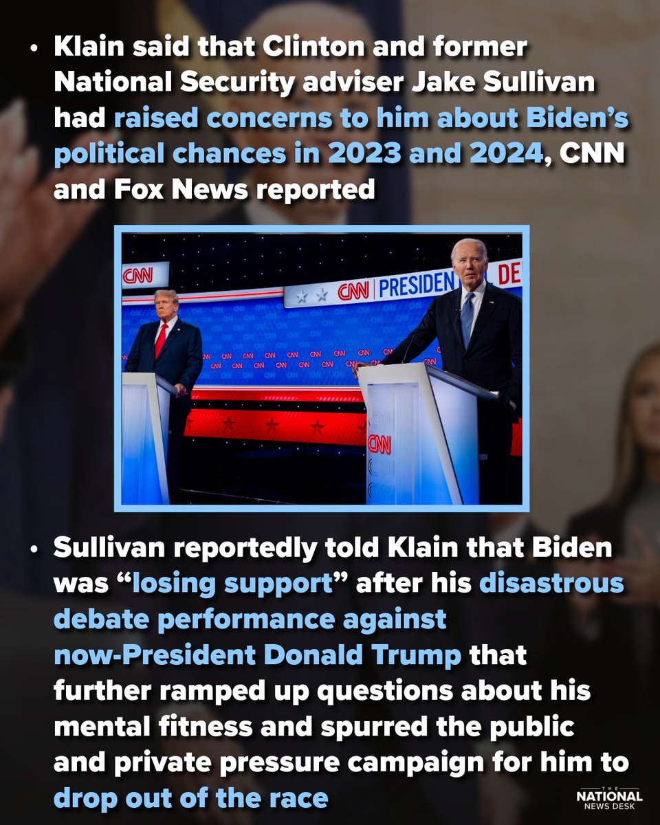 TND's tweet image. Former President Joe Biden’s chief of staff testified about Biden's mental decline while in office. Here's what he had to say. bit.ly/4o8nWk6