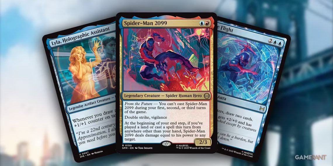 sleepyautumn_'s tweet image. im shocked i havent seen anyone on my timeline talk about this spider-man 2099 deck that just came out yesterday