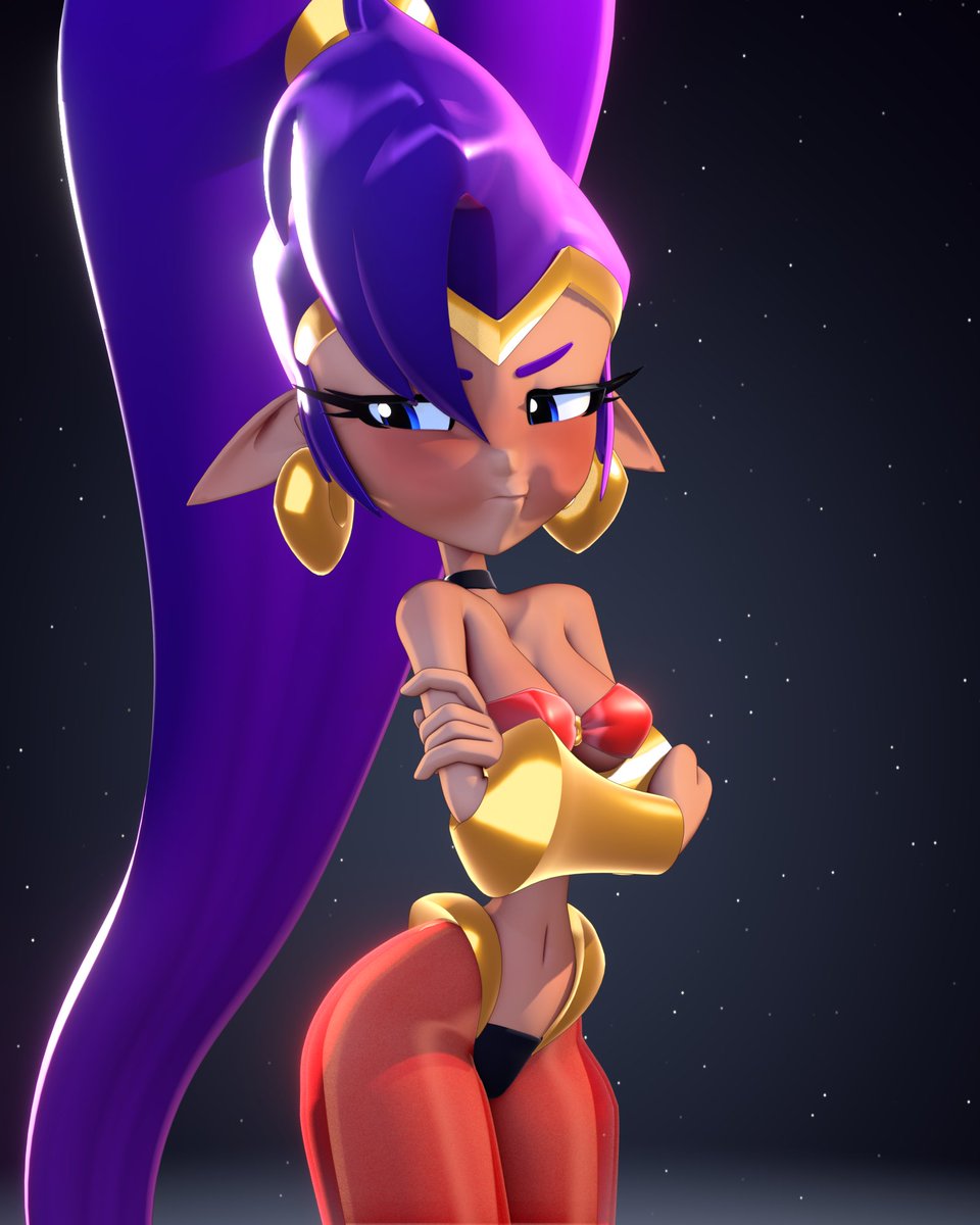 Did a Shantae in Blender because I could