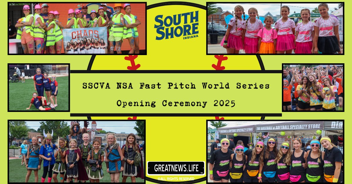 PortageLife's tweet image. In case you missed it @SouthShoreCVA &amp;amp; National Softball Association - NSA kicked off the Fast Pitch World Series with an opening ceremony to remember! 🥎🤍

Check it out here: portage.life/article/play-b…