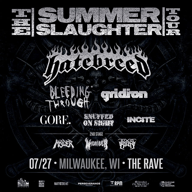 therave's tweet image. THIS SUNDAY! @hatebreed headlines a two-stage takeover with a seriously stacked lineup including @bleedingthrough, @gridironhxc, GORE., and many more! π€π₯
Tickets available at Β» therave.com/hatebreed