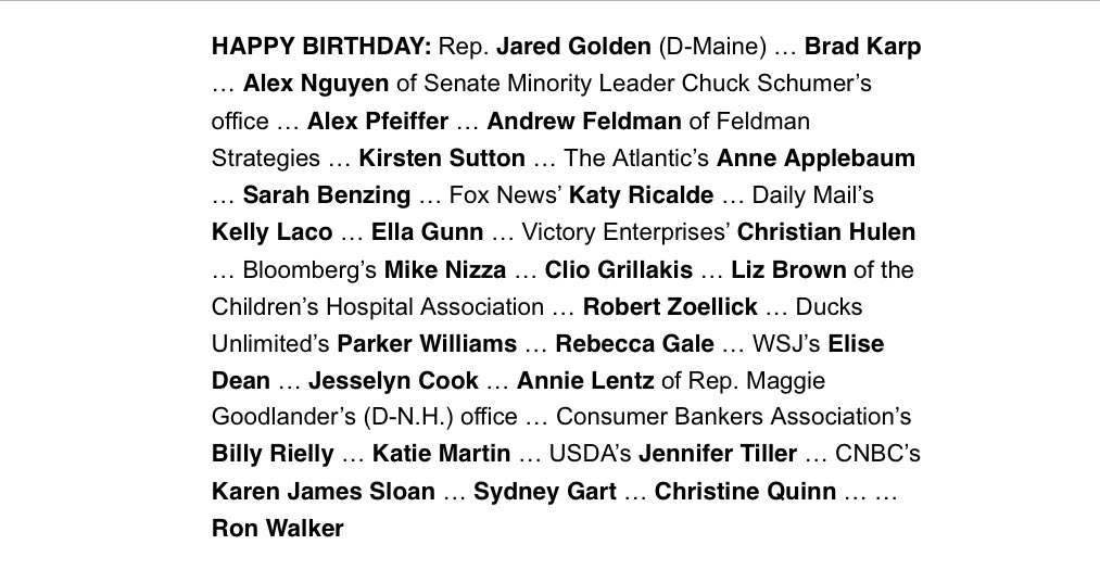 Thanks as always <a href="/playbookdc/">POLITICO Playbook</a> 🙏