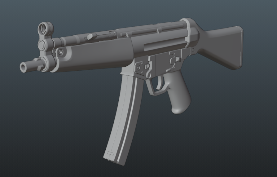 Progress! Ignore the charging handle and the missing sight and the missing sling loop on the stock.