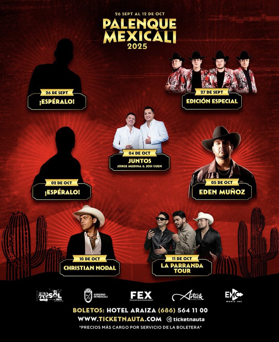 Anahi401's tweet image. Gente de Mexicali este Octubre 10 llega Christian Nodal a su cuidad no se lo pueden perder obtengan sus tickets en ticketnauta.com
