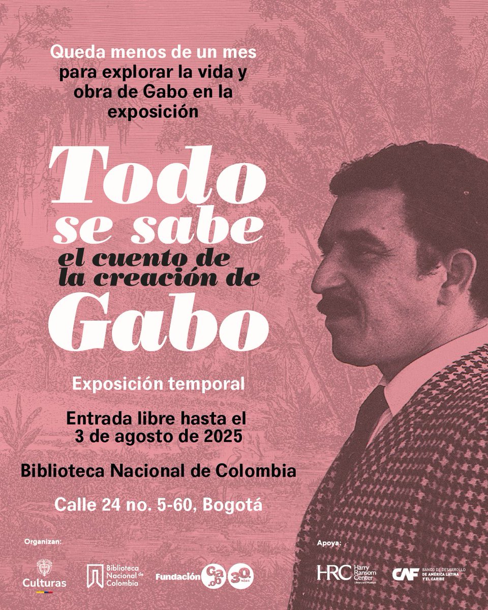 CentroGabo's tweet image. 🖋️ ¿Te imaginas ver los manuscritos y las cartas personales de #GabrielGarcíaMárquez?
¡Ahora es posible! 🤩 Descubre la creación de las obras más icónicas de Gabo en ‘Todo se sabe: el cuento de la creación de Gabo’, una exposición única del archivo personal del escritor en la…