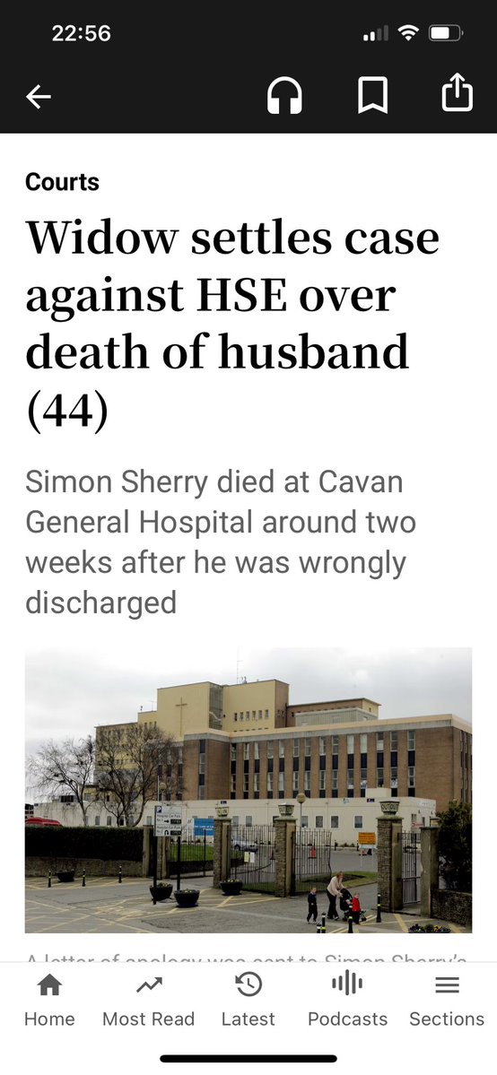 CMHaughey's tweet image. #HighCourt
@IrishTimes
@HSELive
Family achieve settlement and apology for the tragic death of 44 year old man “negligently discharged from Our Lady of Lourdes, Drogheda”