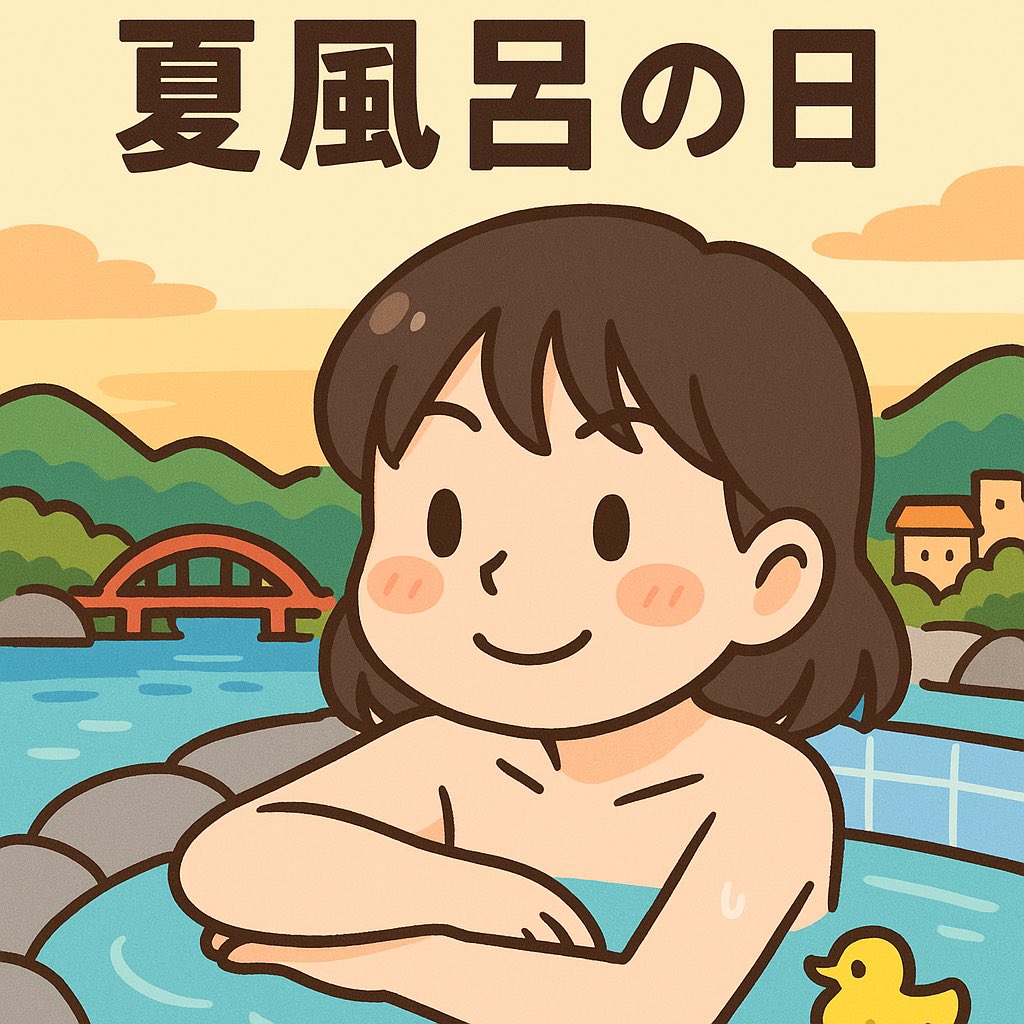 Tsukuminavi's tweet image. 7/26は #夏風呂の日
「なつ(7)ふ(2)ろ(6)」の語呂合わせから生まれた、
夏にこそ“お風呂”を楽しむ記念日です。
暑いからこそ、ぬるめのお湯でふぅ〜っと深呼吸。
自分を整える時間、ちゃんとつくれてますか?
普段の疲れも、ちょっとしたモヤモヤも、
お湯に流して、今日はもっと軽やかに⭐️