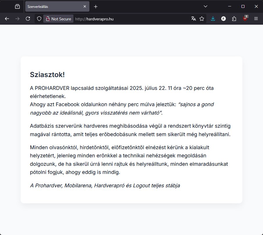 ProtOfMantle's tweet image. so a big hungarian site has been down for almost 4 days now bc they run everything from one server with no backup which means that rwbyguesser is more redundant as the biggest hungarian hardware marketplace/forum/blog lmaooo
