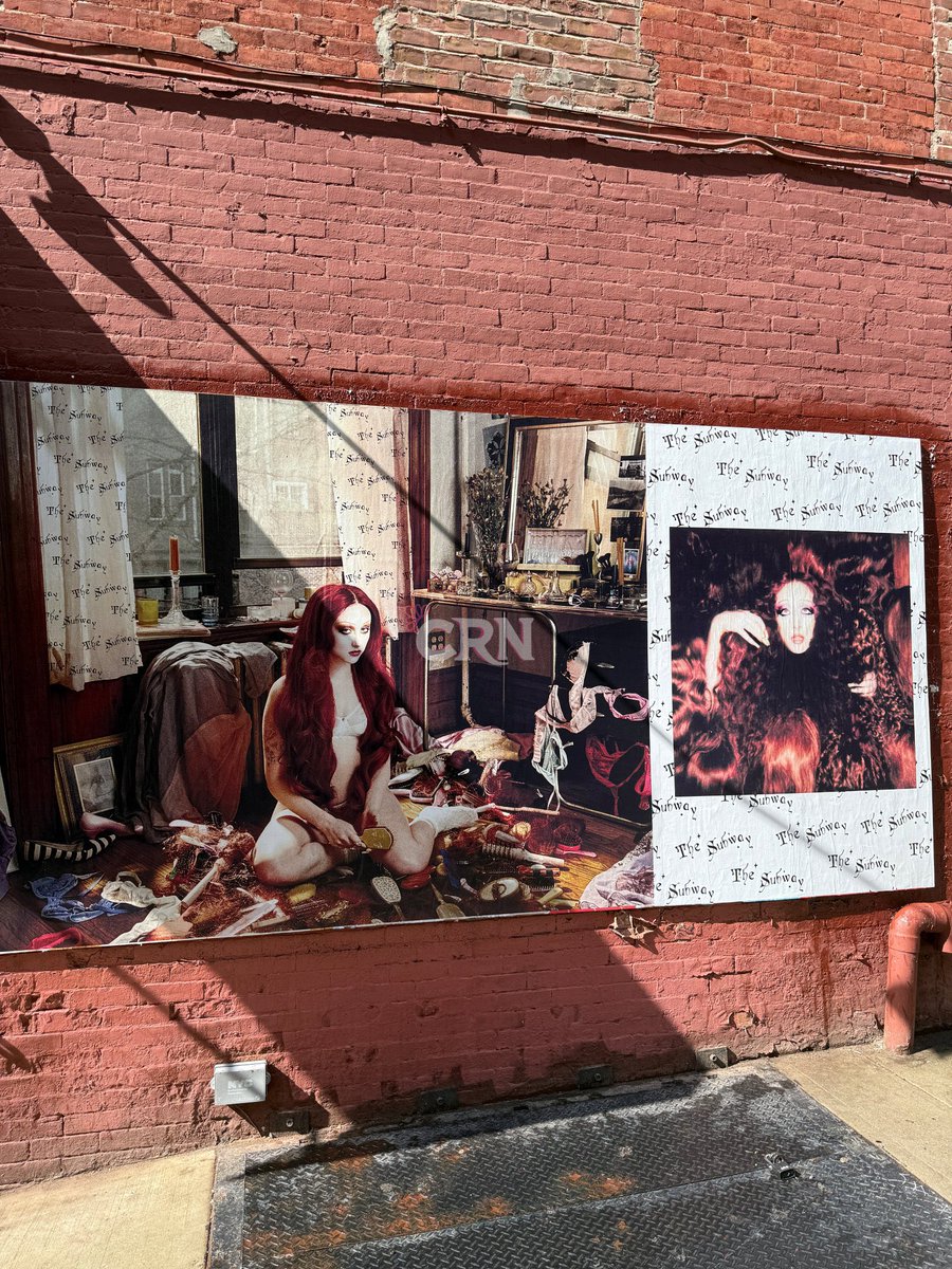 dailyroan's tweet image. more new promo posters for chappell roan’s upcoming single ‘the subway’ have been spotted in NYC!