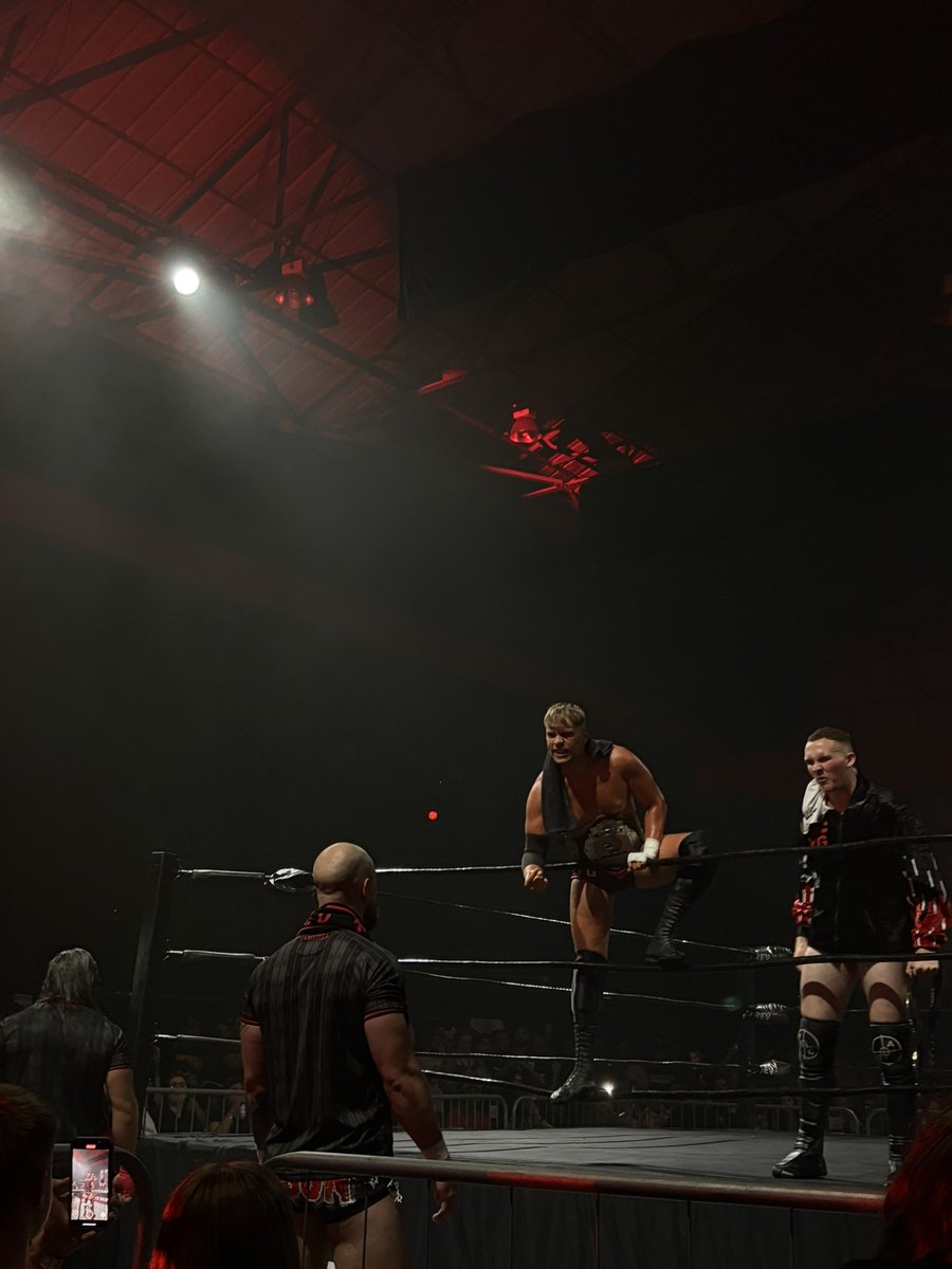 Oliver Drake (@123ollie123) on Twitter photo <a href="/RevProUK/">Revolution Pro</a>
Seen a plethora of Superstars on the indies but quite surreal seeing Mercedes Mone in a warehouse in Wolves.
Happily shocked by RKJ winning the title. Really great match. Looks like Oku to AEW.
We got T-shirtastic Naito.
GYV vs YG the best of the tag matches. <a href="/RevProUK/">Revolution Pro</a>
Seen a plethora of Superstars on the indies but quite surreal seeing Mercedes Mone in a warehouse in Wolves.
Happily shocked by RKJ winning the title. Really great match. Looks like Oku to AEW.
We got T-shirtastic Naito.
GYV vs YG the best of the tag matches.