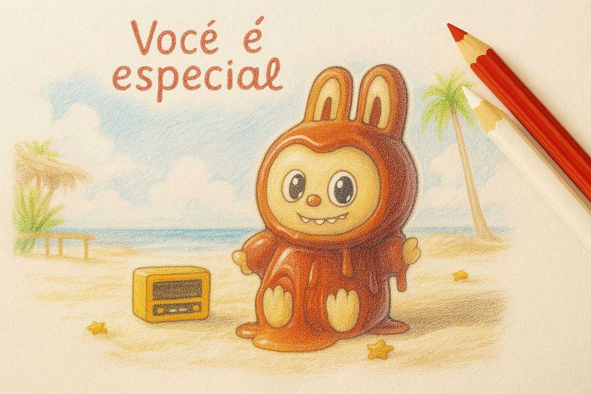 sensacionalista's tweet image. Influenciadora cria o Labubu do amor para colorir que diz qual a sua benção e zera a internet