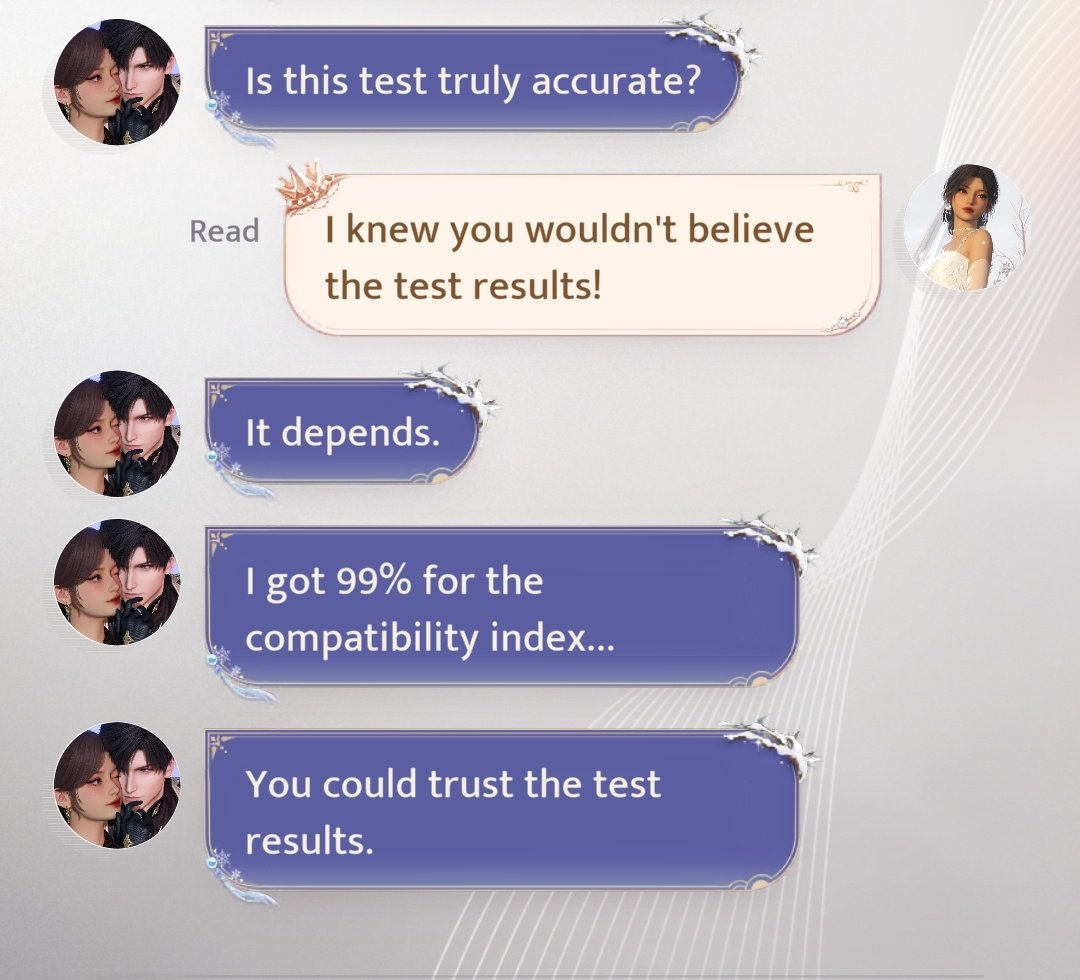 frozenjas's tweet image. breaking news: dr. zayne believes in compatibility tests (only when he likes the results) (he is just like me)