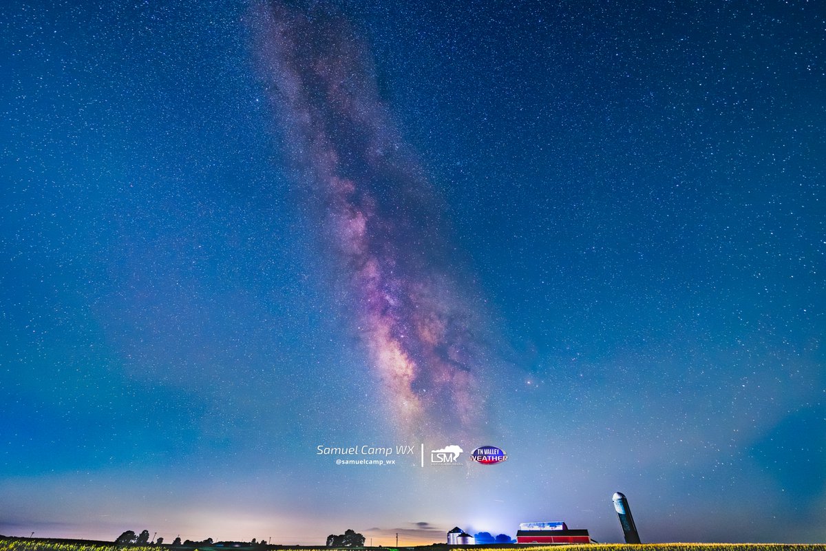 The Milky Way Galaxy over Rural Lawrence County, TN (Deerfield, TN)
After about 6 days straight of driving all over the Tennessee Valley during the overnight hours and sorting through dozens of different possible locations, I chose this spot in Deerfield, TN, to capture what is