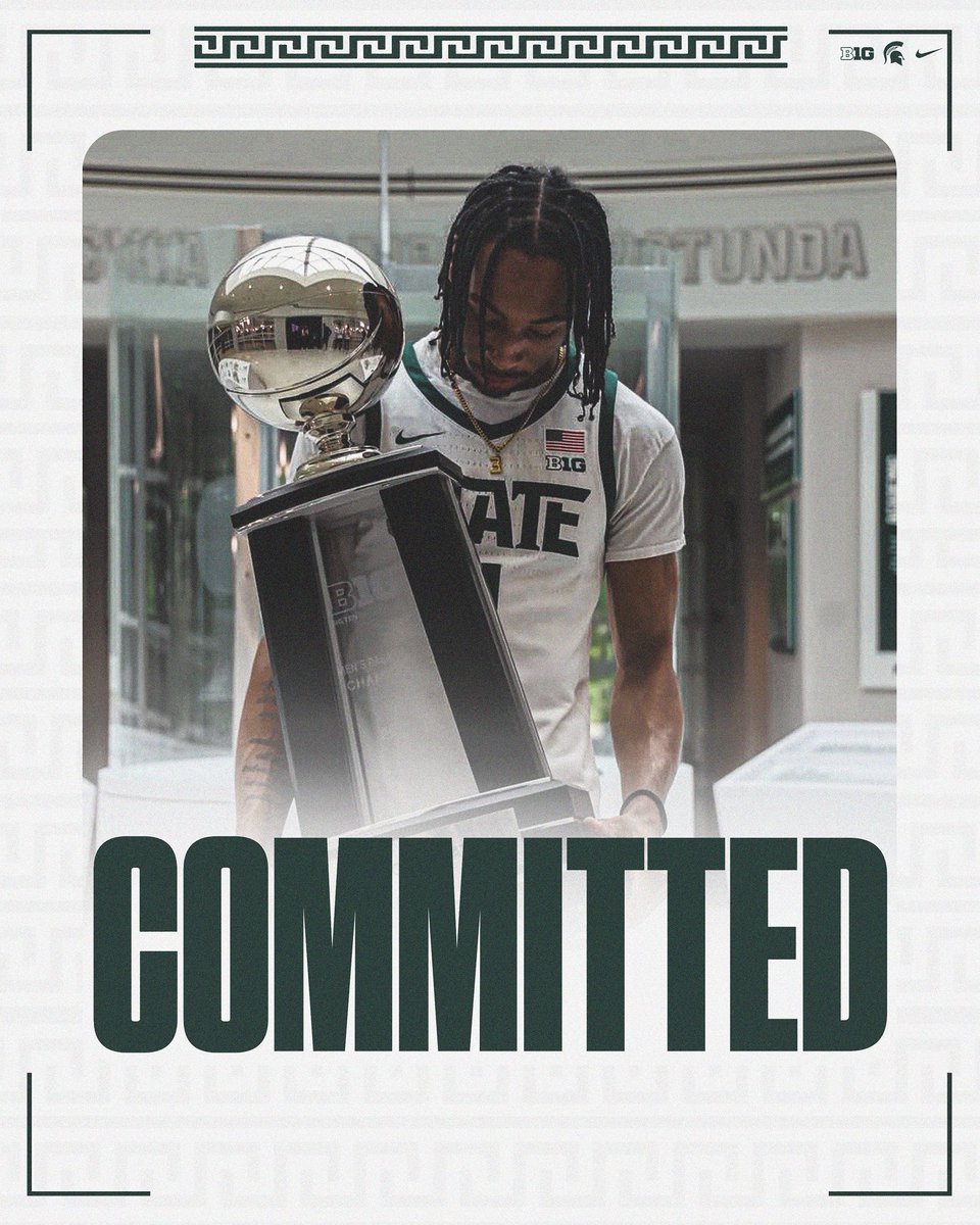 HoopsSpartans's tweet image. 2026 4⭐️ Carlos Medlock Jr. has committed to Michigan State. 

He chose Michigan State over Michigan, Creighton, Iowa, Oklahoma State and Tennessee amongst others.