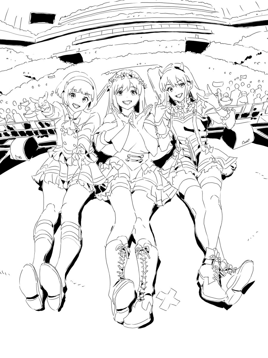 suna_chika's tweet image. 絵途中だけどベタ入れるとかっこいい