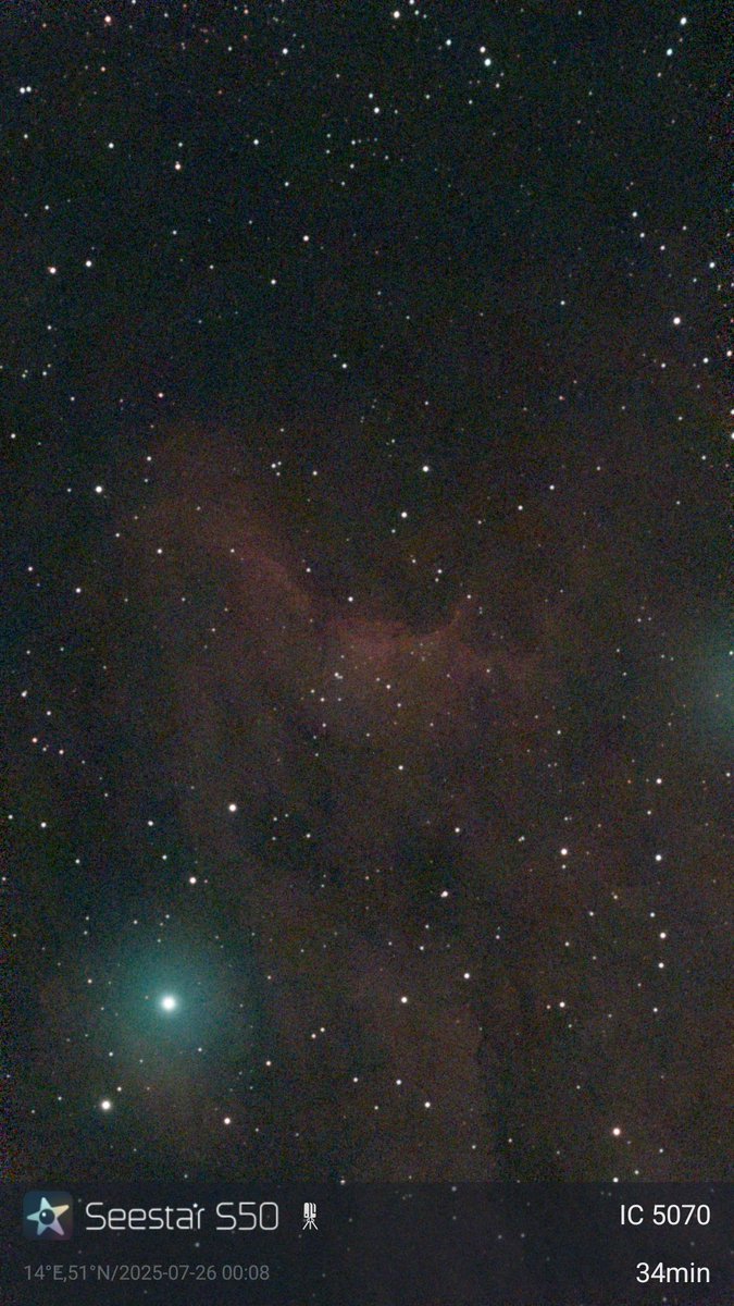 lakazel's tweet image. Jetzt musste ich aufhören, denn die Wolken haben zugenommen! Vorher waren es nur leichte Schleier. #lC5070 #Pelikannebel 😉Mein zweiter Anlauf, lasse ich so, wie er ❤️ ist!