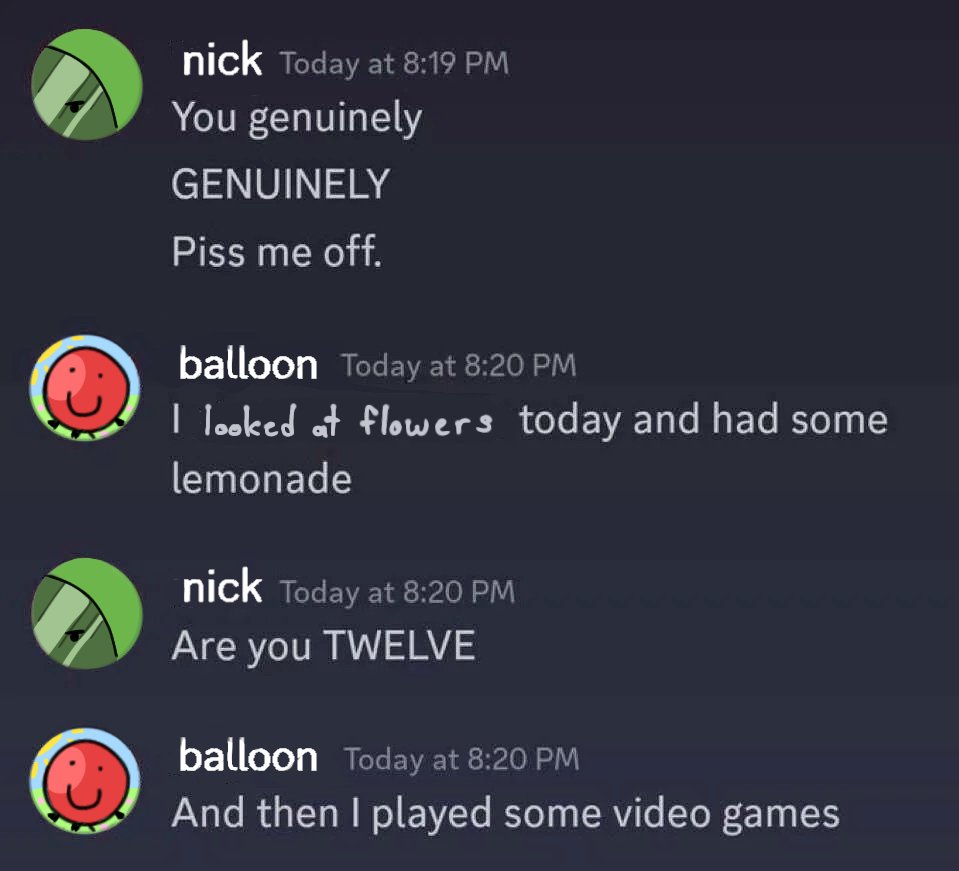 dailyballoonii's tweet image. Day 4 | what is his issue #inanimateinsanity #balloonii #nickelii